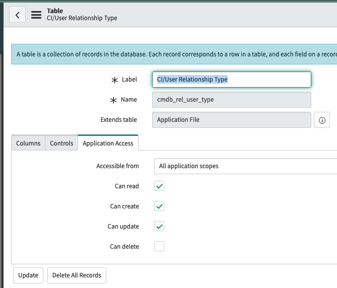 Application access