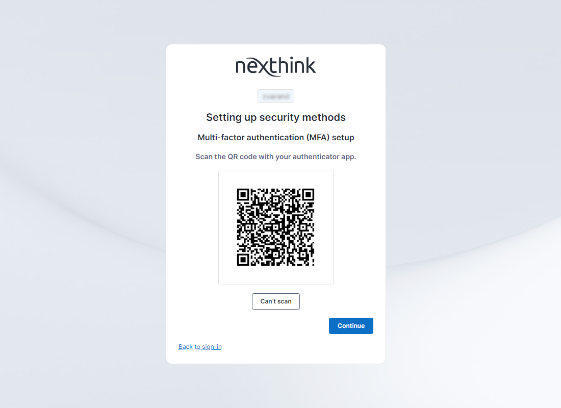 Setting up QR code