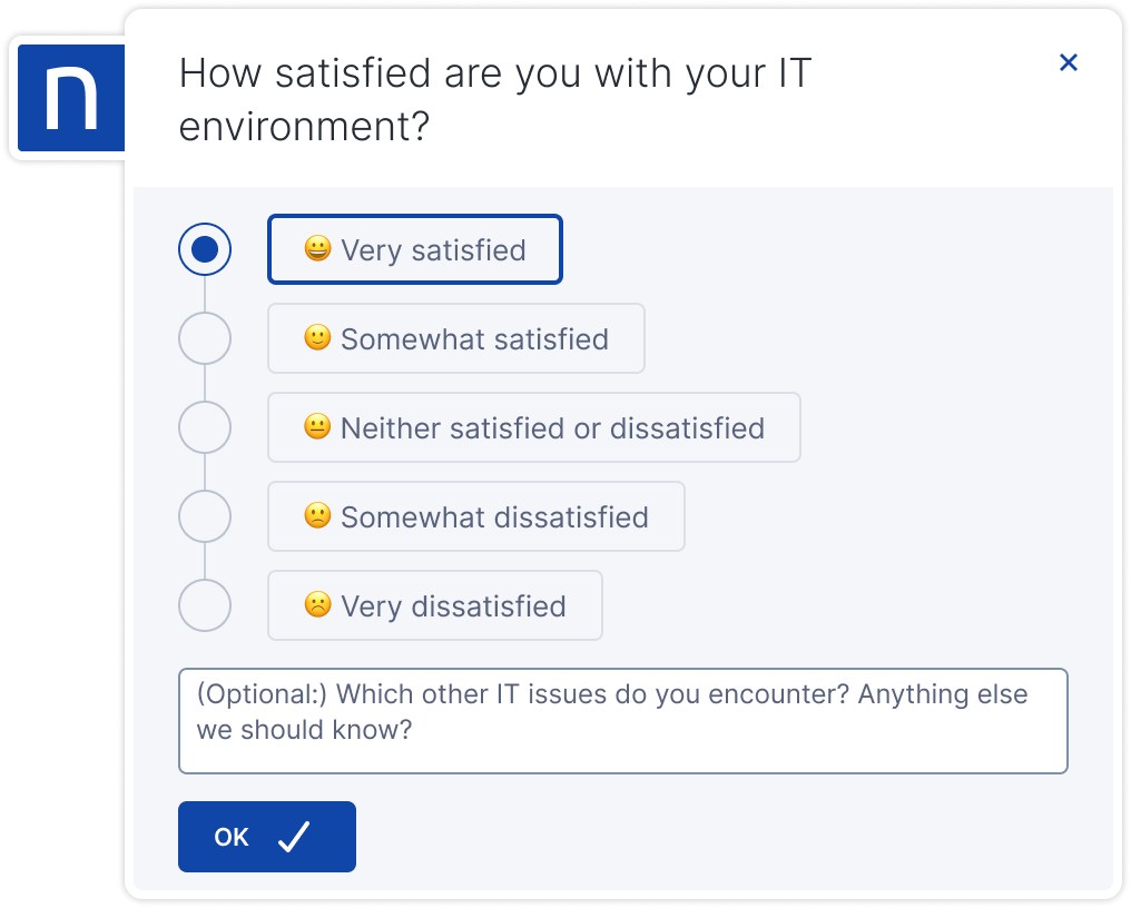 Opinion scale selected