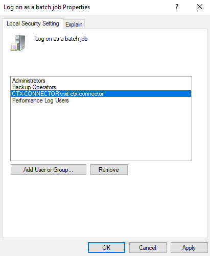 Add user or group