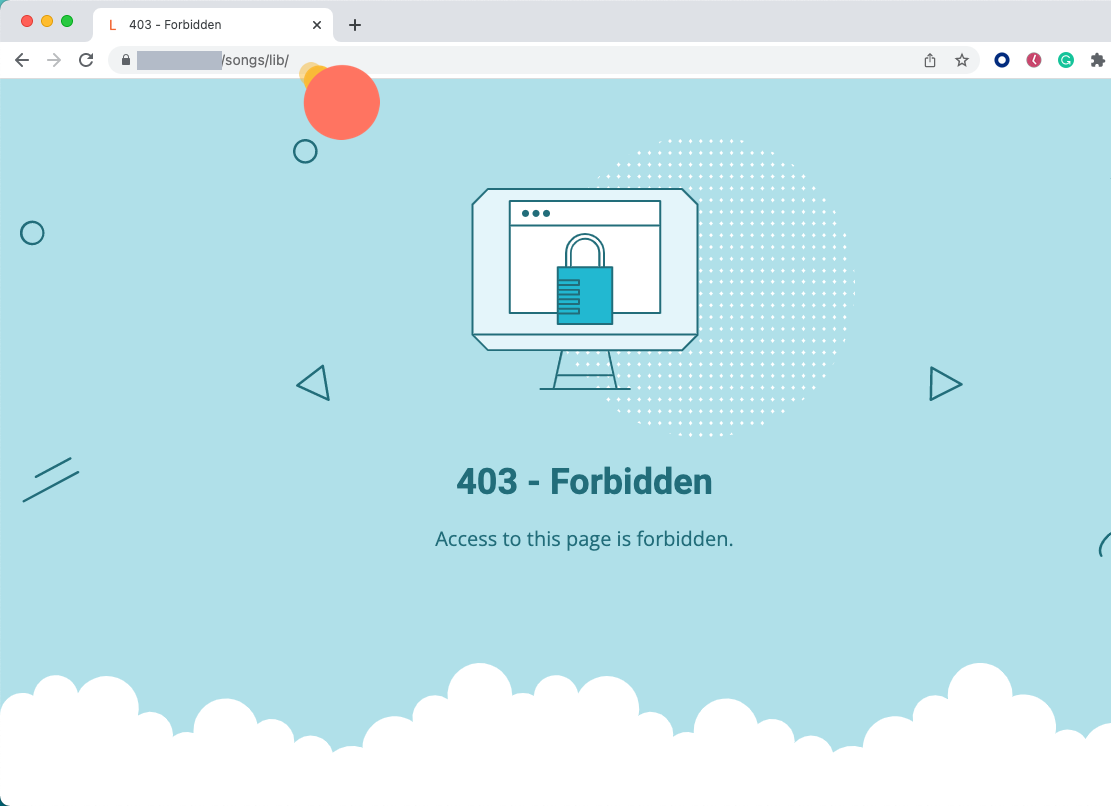 403 Forbidden error
