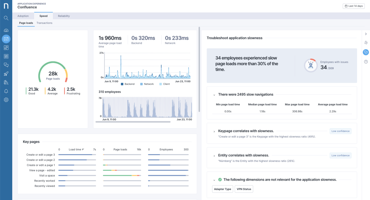 Embedded Diagnostics for troubleshooting in Application Experience