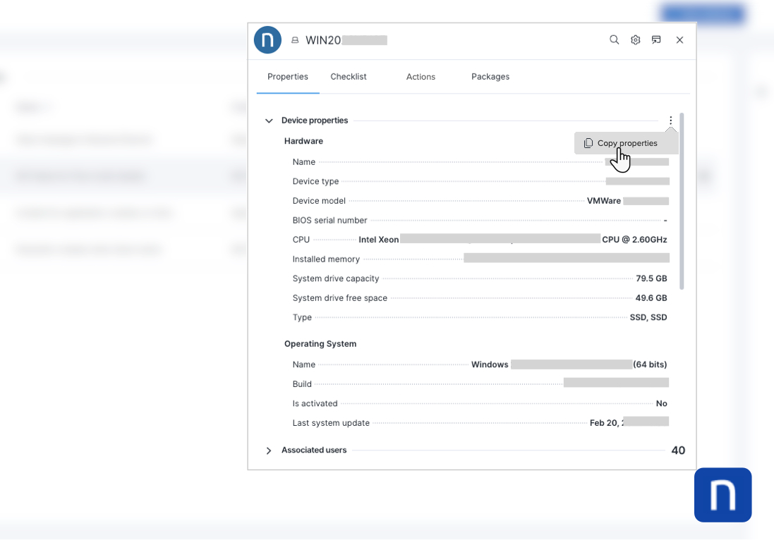 Manually copying content from Amplify tabs.