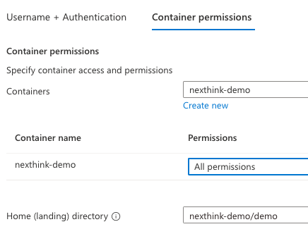 Container permissions