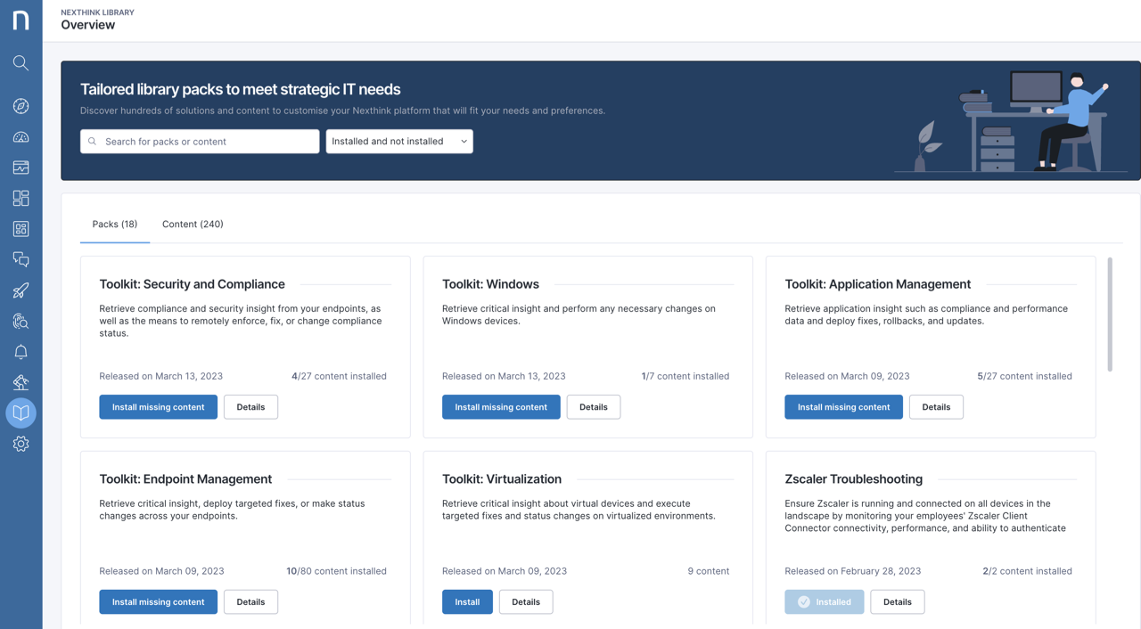 Nexthink Library enhancements