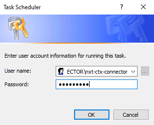 Confirm credentials