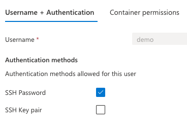 Username plus Authentication