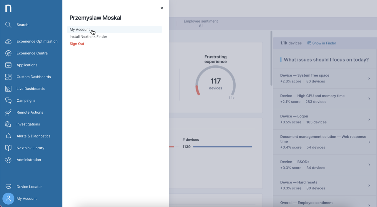 Accessing email digest settings