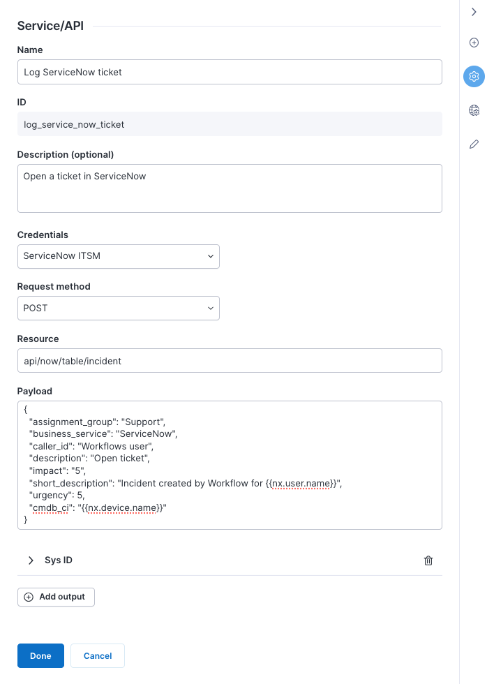 Service API Thinklet