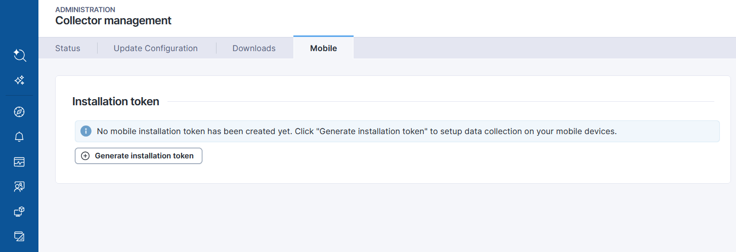 Accessing the Mobile tab