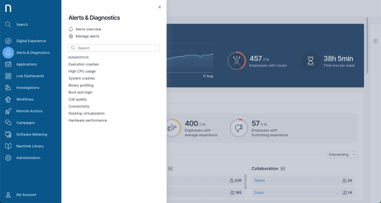 Accessing Diagnostics